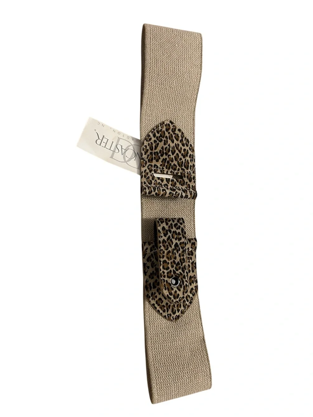 Vintage Doncaster Leopard Stretch Belt Size Medium